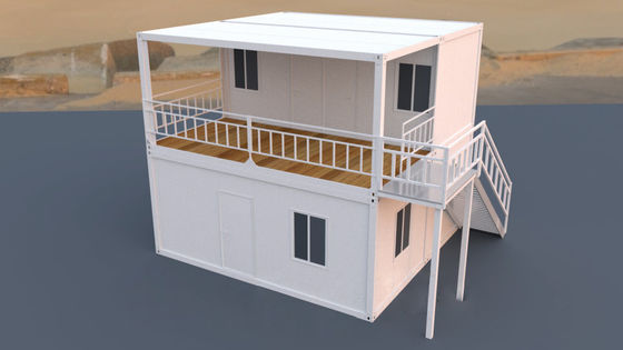 Casa de contenedores desmontable de 20 pies para hotel 6000*3000*2800 mm Instalación sin complicaciones