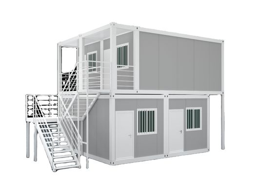 Casa moderna de contenedores para 2 pisos Casas prefabricadas