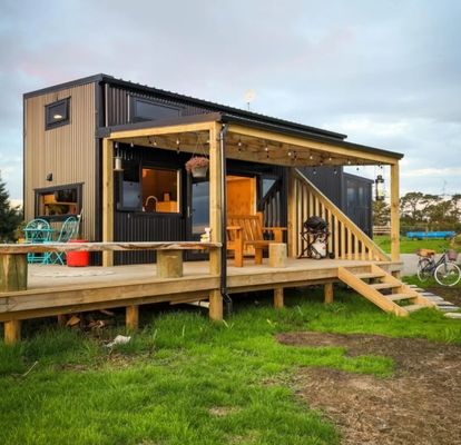 Estilo de diseño contemporáneo Casa de contenedores modulares portátiles Prefabricadas Viviendas plegables