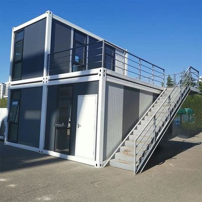 Casas de contenedores desmontables de cartón MGO de 18 mm para vivir apoyadas por una ventana corredera de PVC