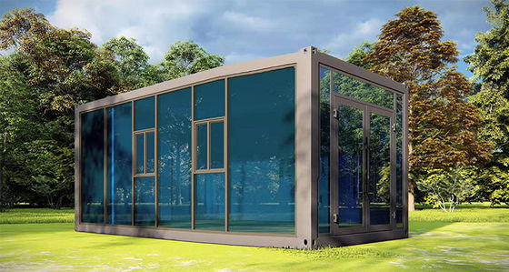 Casas prefabricadas portátiles fáciles de instalar con marco de acero galvanizado y suelo de tablero MGO