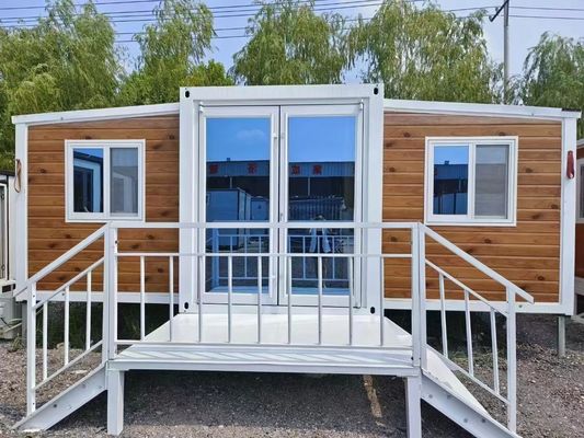 Contenedor plegable de 20 pies/40 pies Villa móvil de lujo de 3 dormitorios Casa prefabricada pequeña