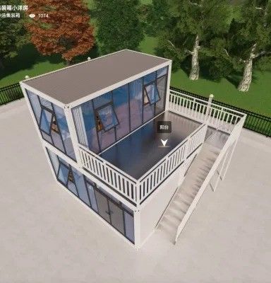 Casa prefabricada de contenedores de envío modificada y casa de contenedores portátiles multifuncionales
