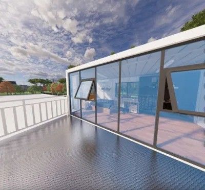 Casa prefabricada de contenedores de envío modificada y casa de contenedores portátiles multifuncionales