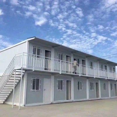 Casa de contenedores de estructura de acero de diseño moderno para el hogar prefabricado de color personalizado
