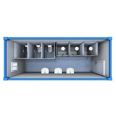 Casa de contenedores de acero de 20 pies/40 pies/baño móvil para viviendas modulares asequibles
