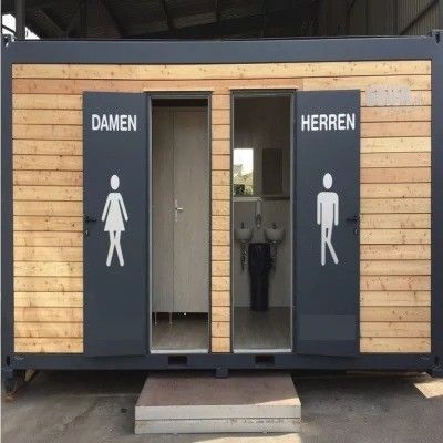 Casa de contenedores de acero de 20 pies/40 pies/baño móvil para viviendas modulares asequibles