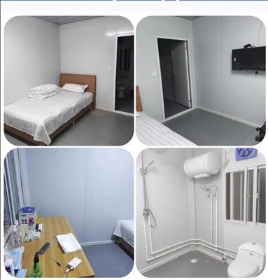 Casa de contenedores de vivienda móvil plegable rápida con paquete plano prefabricado de 20 pies 40 pies