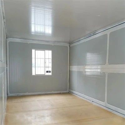 Casas de contenedores móviles plegables de diseño moderno con puerta de acero