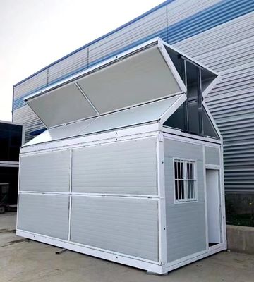 Casas de contenedores móviles plegables de diseño moderno con puerta de acero