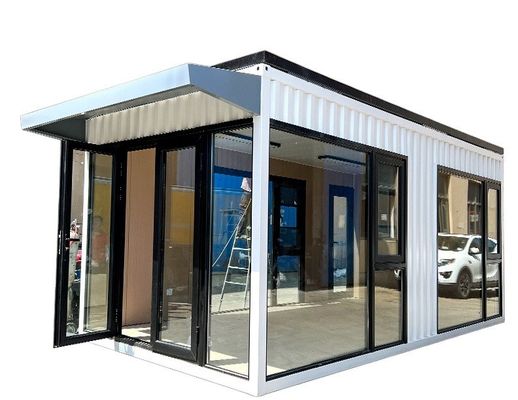 Estructura de acero Modular 40FT Contenedor de envío de paquetes planos Villa Casa para compradores finales
