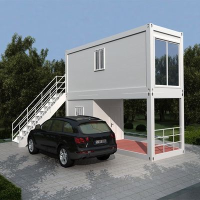 Estructura de acero Modular 40FT Contenedor de envío de paquetes planos Villa Casa para compradores finales