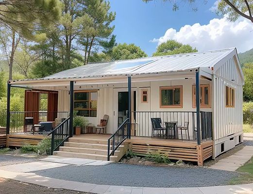 Panel de sándwich de lana de roca a prueba de fuego para contenedores de paquetes planos de diseño contemporáneo