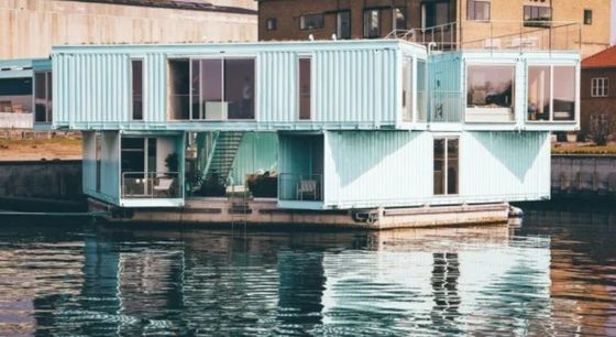 Panel de sándwich de lana de roca a prueba de fuego para contenedores de paquetes planos de diseño contemporáneo