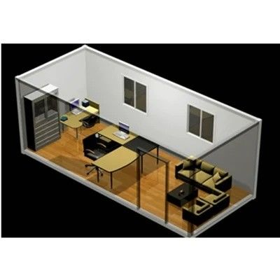 Casa de contenedores móviles de 20 pies o 40 pies con estructura de acero galvanizado personalizada