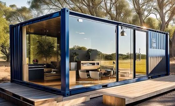 Estilo de diseño contemporáneo Prefabricado Flat Pack Living Container House 20ft/40ft