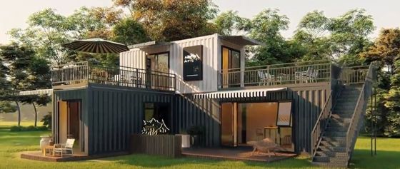 Estilo de diseño contemporáneo Prefabricado Flat Pack Living Container House 20ft/40ft