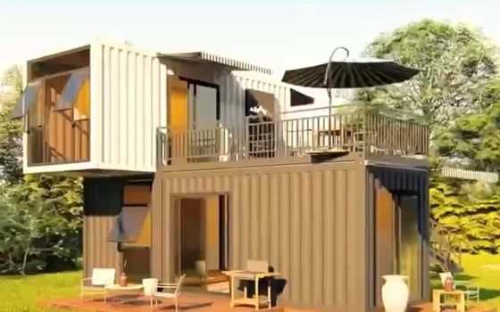 Casa de contenedores moderna, portátil y desmontable para celebridades de Internet de lujo.