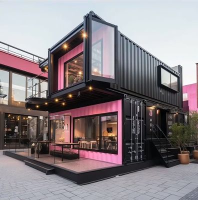 Casa de contenedores moderna, portátil y desmontable para celebridades de Internet de lujo.