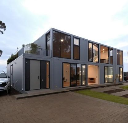 Casa de contenedores con puerta de acero La mejor opción de vivienda portátil