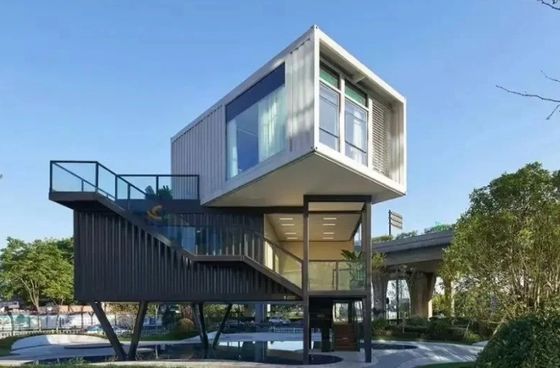 Contenedor moderno Casa portátil Flat Pack Plegable Instalación rápida con puerta de acero