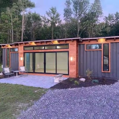 Contenedor moderno Casa portátil Flat Pack Plegable Instalación rápida con puerta de acero