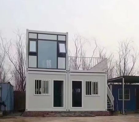 Diseño contemporáneo Estructura de acero Casa de contenedores plegable prefabricada portátil