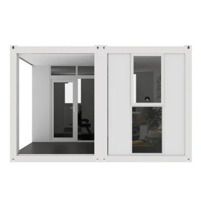 Casa de contenedores de paquetes de grasa de montaje moderno para vivienda prefabricada portátil