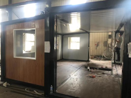Casa de contenedores prefabricada con 2 dormitorios expandibles