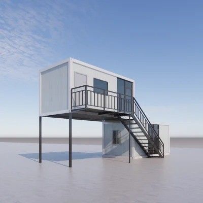 Casa ampliable Contenedor de paquete plano Casa de contenedores móvil