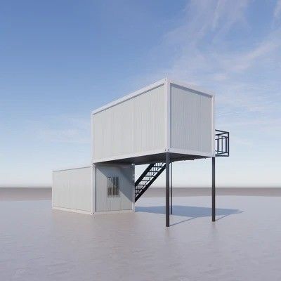 Casa ampliable Contenedor de paquete plano Casa de contenedores móvil